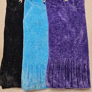 Bundle Of 3 Women's Tops - Black, Blue, and Purple